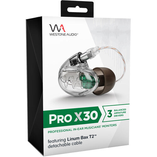 Westone Audio Pro X30 Universal-Fit 3-Way In-Ear Musician's Monitors