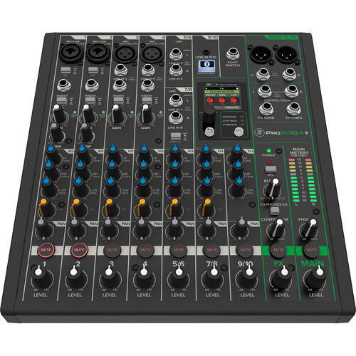 Mackie ProFX10v3+ 10-Channel Analog Mixer Built-In FX USB Recording Bluetooth open box