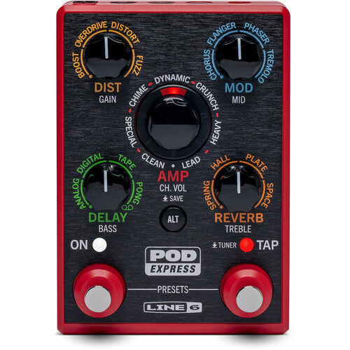 Line 6 POD Express Guitar Amplifier and FX Processor Pedal open box