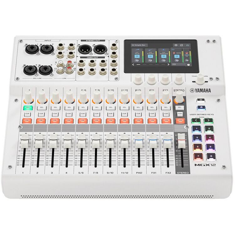 Yamaha MGX12 18-Channel Digital Mixing Console with Audio Interface White