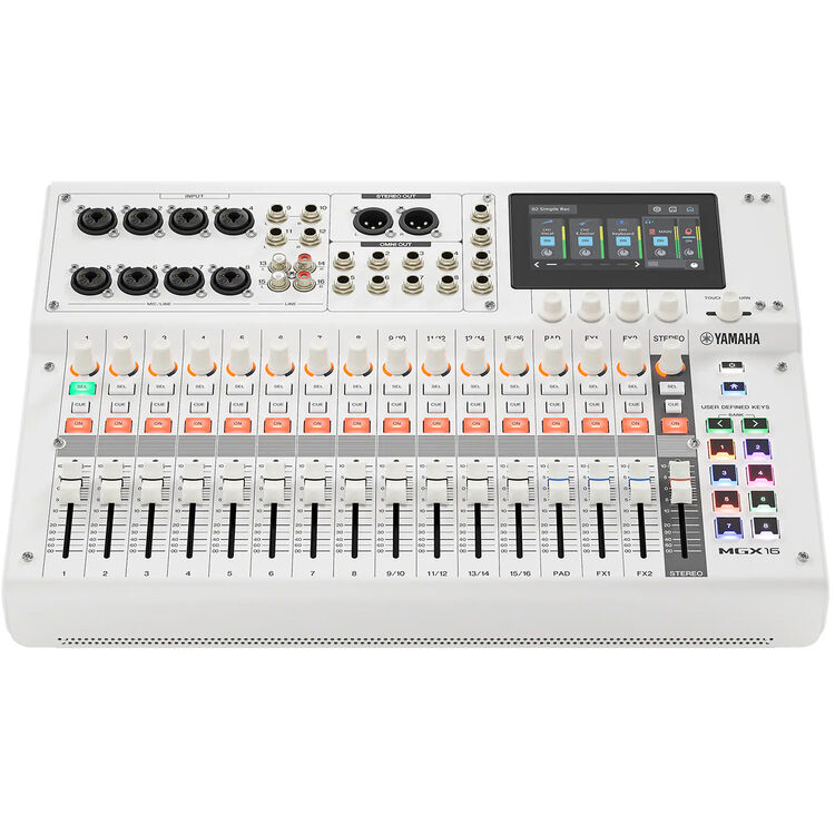 Yamaha MGX16 22-Channel Digital Mixing Console with Audio Interface White
