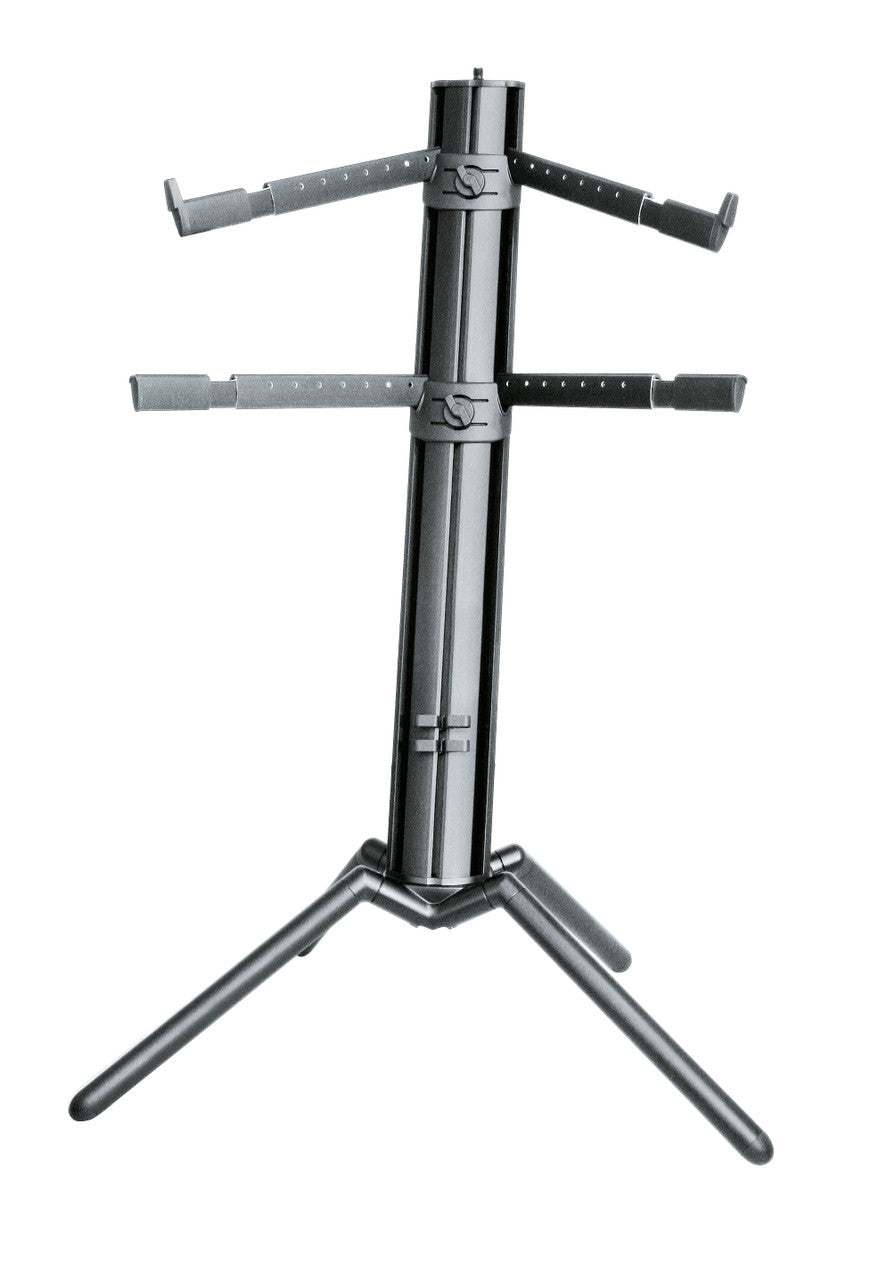 K&M 18860 Spider Pro Keyboard Stand black anodized 2 tier