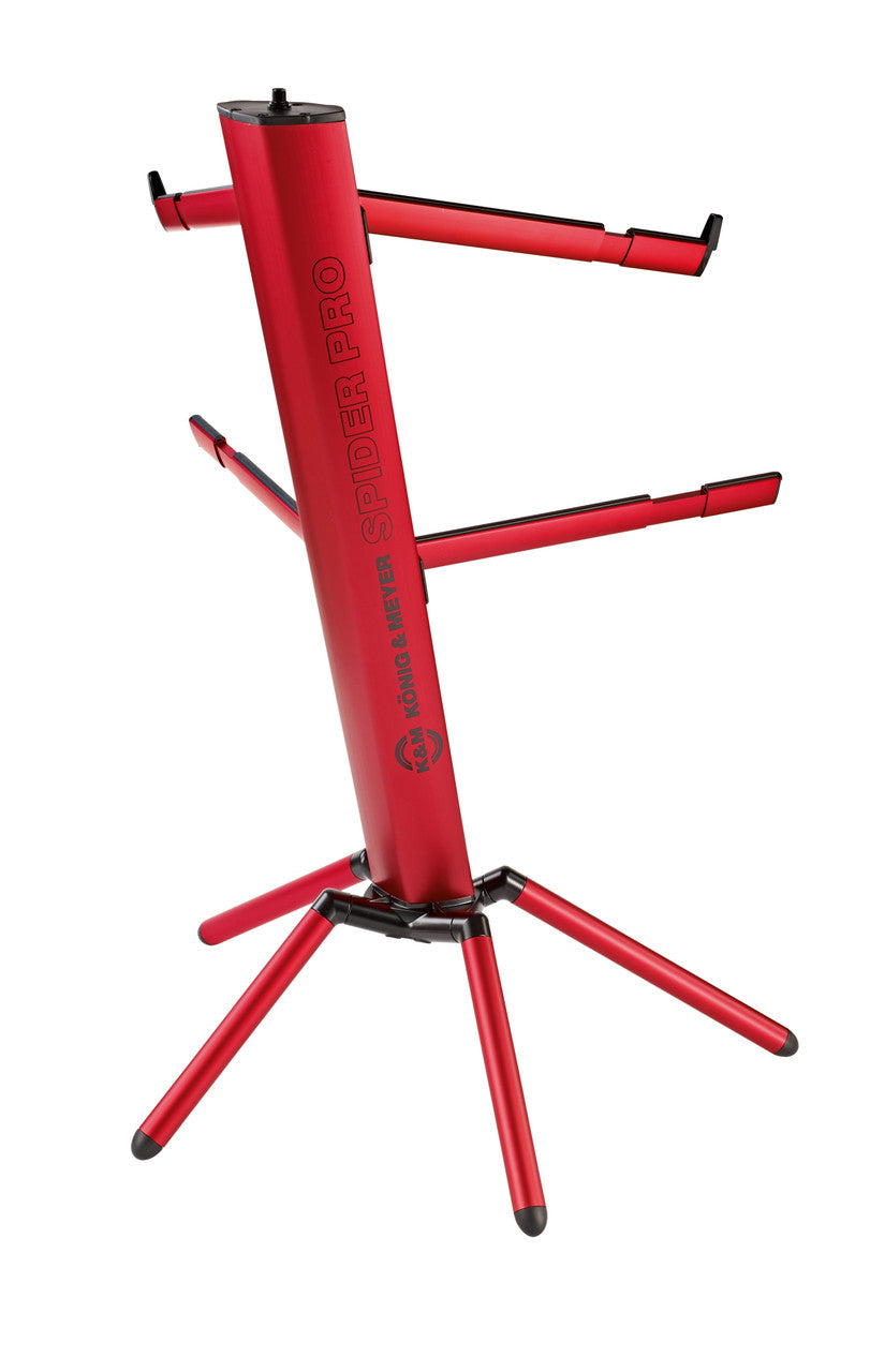 K&M 18860 Spider Pro Keyboard Stand Red 2 tier