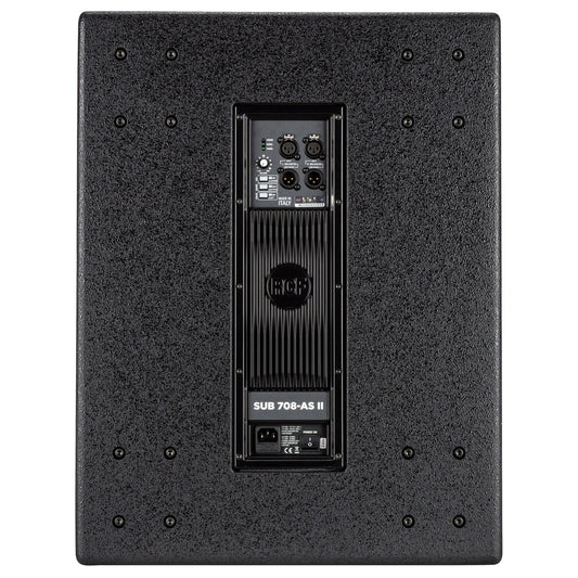 2 RCF SUB-708AS-MK2 Active 18" Powered Subwoofers with covers Open Box