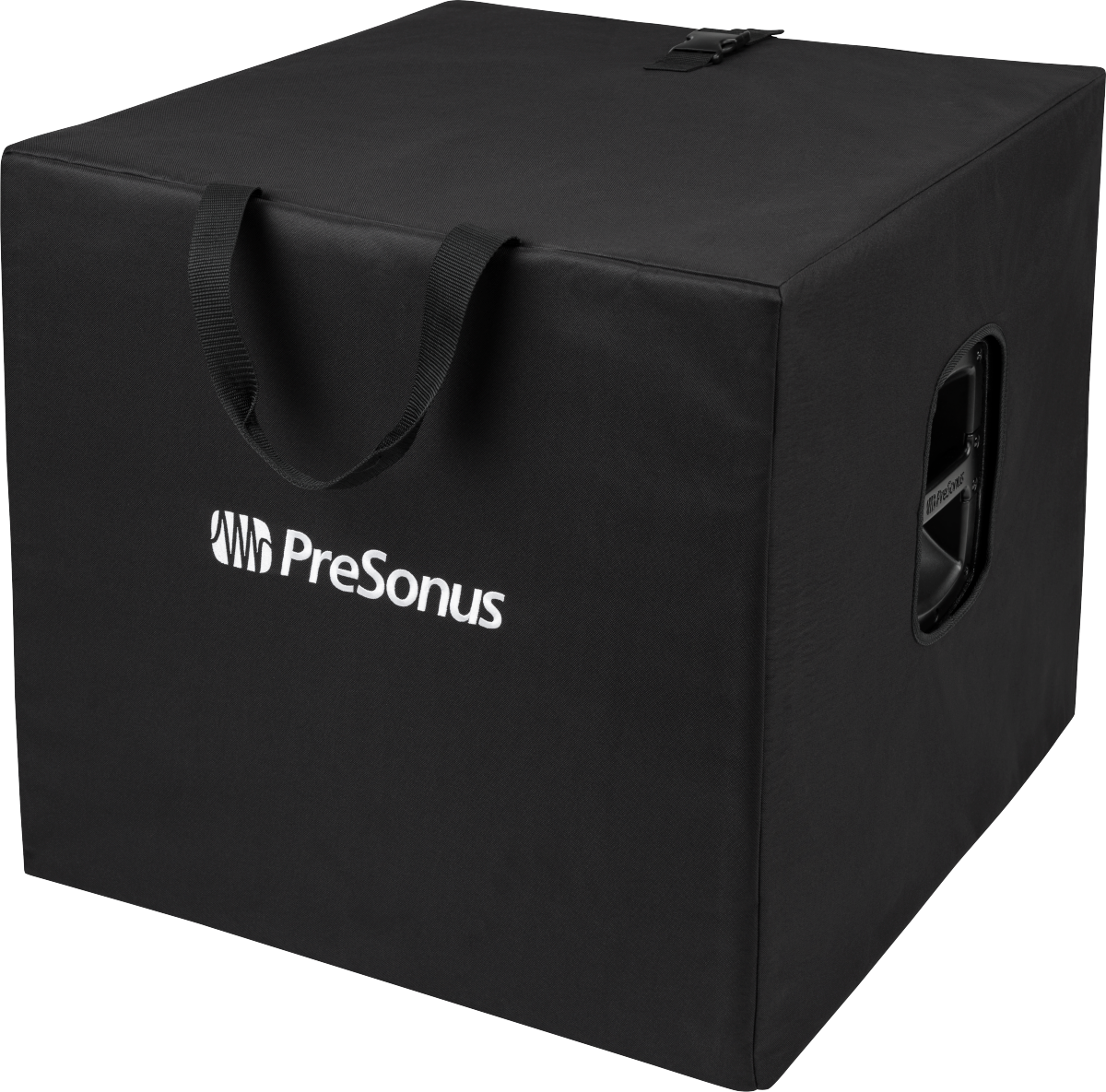 2 PreSonus® CDL SUB18 Active Subwoofers demo with casters and cover