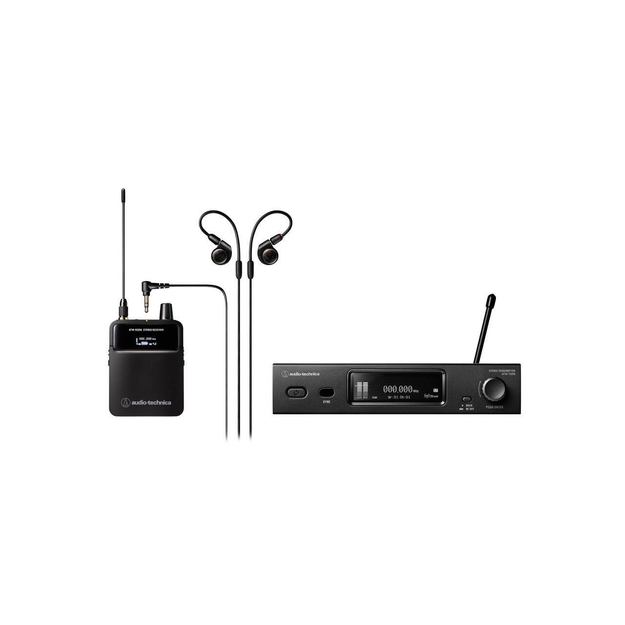 Audio-Technica ATW-3255 3000 Series In-Ear Wireless Monitor System 470 to 607 MHz