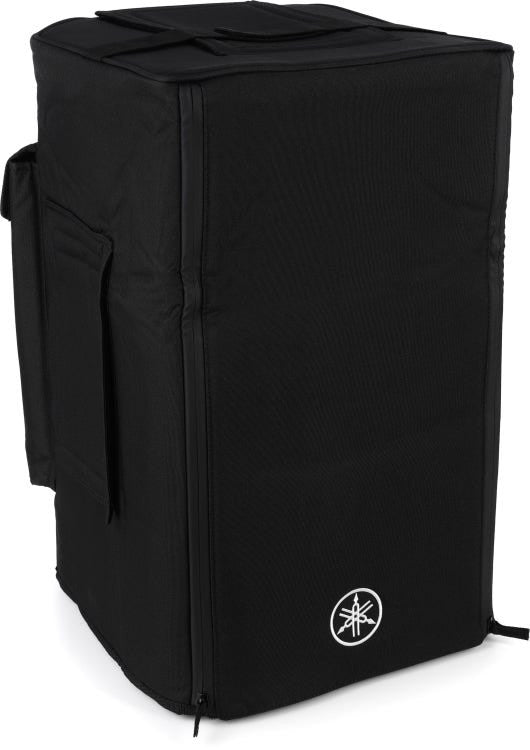 2 Yamaha DZR10-D 10" Powered Loudspeakers10 with Dante, Black with covers