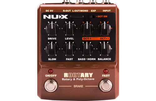 Nux ROCTARY Simulator & Polyphonic Octave Effects pedal