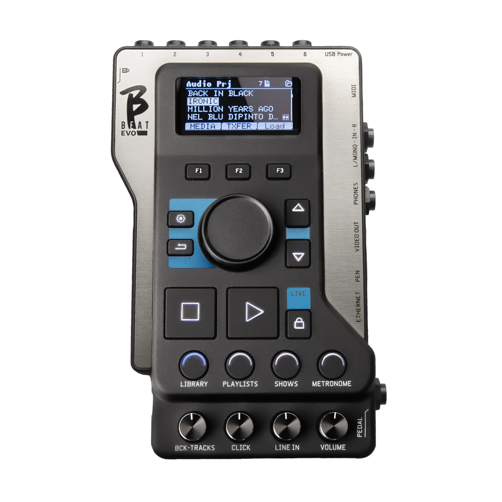 B.Beat Evo-HB 256 Gb Hard Bag: All-in-One Backing Track Solution for Live Musicians - 16 Tracks Playback, Video Sync, MIDI commands, Click & Mixer