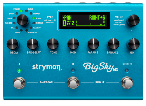 Strymon BigSky MX Multi Reverb guitar pedal