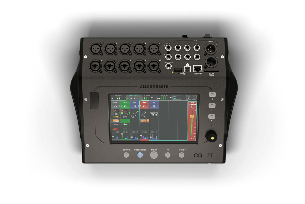 Allen & Heath CQ-12T Compact 12-Channel Digital Mixer with Touchscreen open box