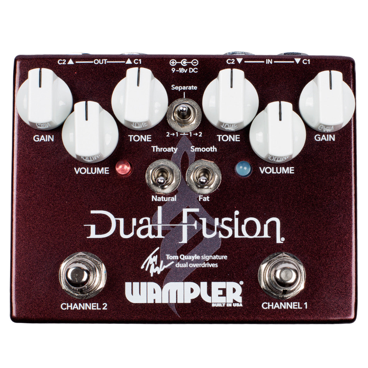 Wampler Tom Quayle Dual Fusion 2 channel overdrive guitar pedal