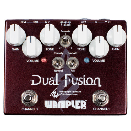 Wampler Tom Quayle Dual Fusion 2 channel overdrive guitar pedal