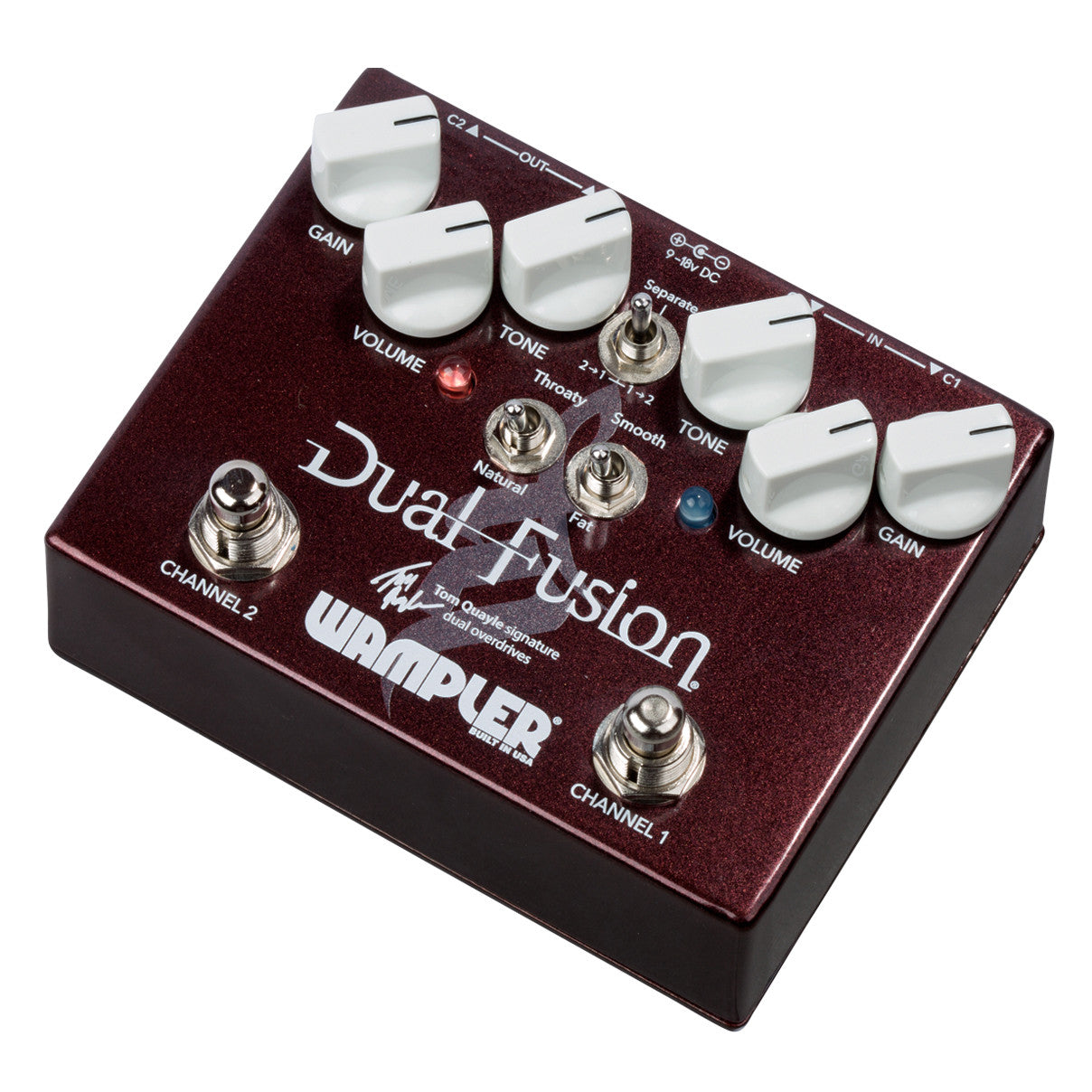 Wampler Tom Quayle Dual Fusion 2 channel overdrive guitar pedal