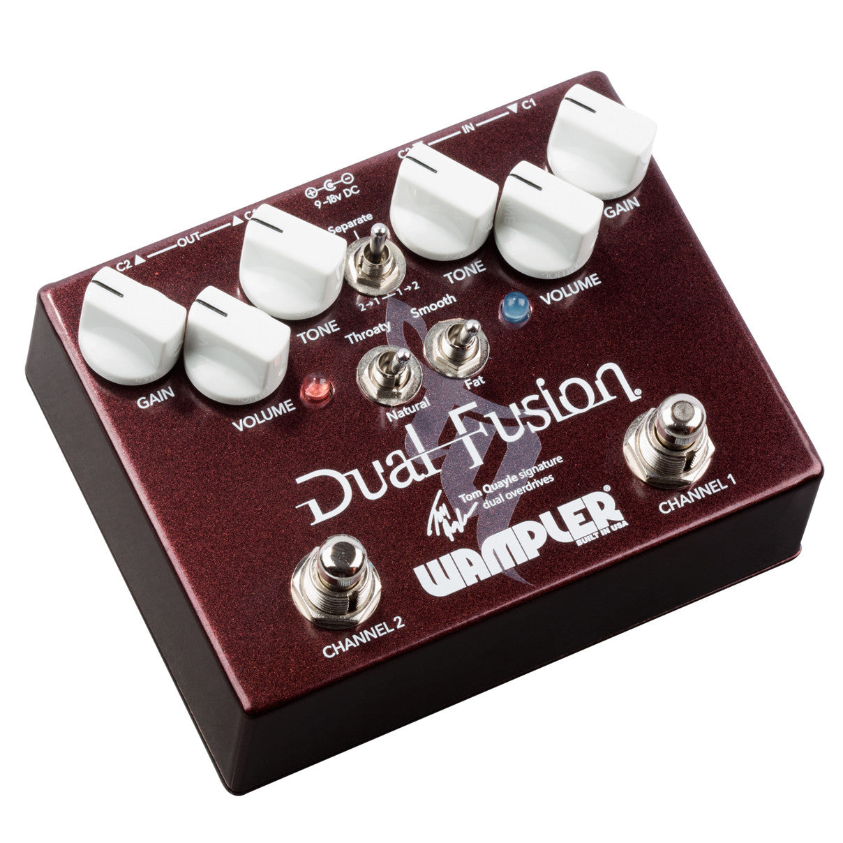 Wampler Tom Quayle Dual Fusion 2 channel overdrive guitar pedal