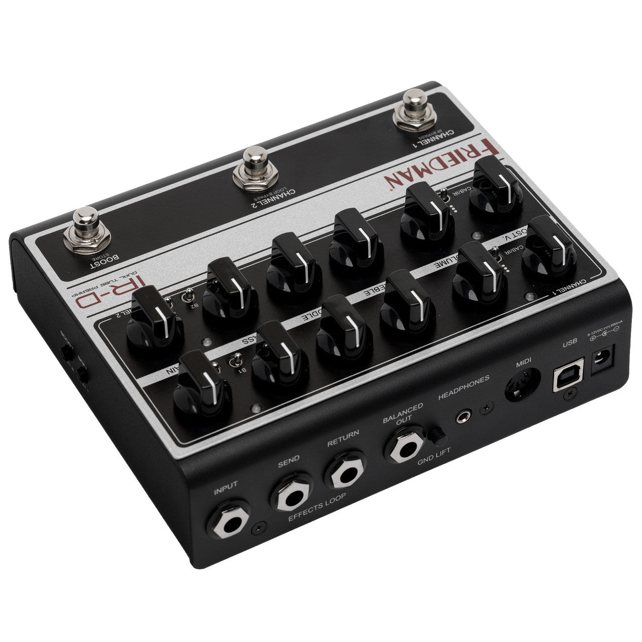 Friedman IR-D dual-channel tube preamp and DI Pedal