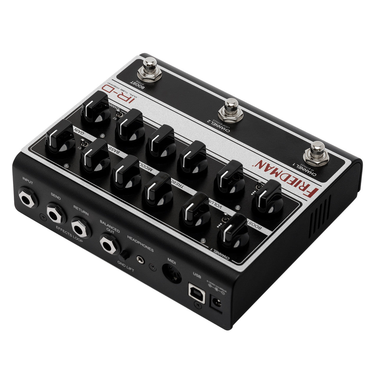 Friedman IR-D dual-channel tube preamp and DI Pedal