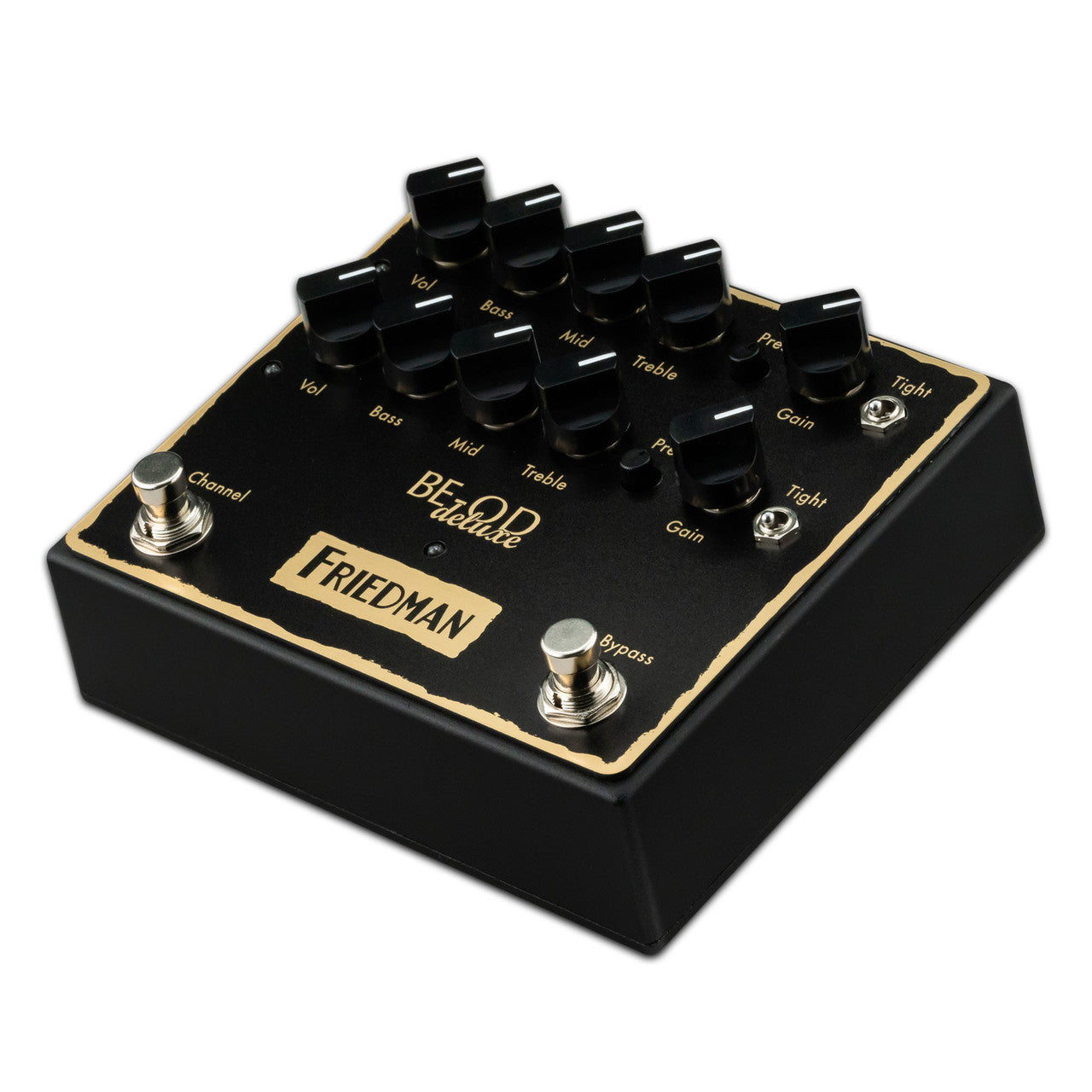 Friedman BE-OD Deluxe dual pushbutton overdrive guitar effects pedal