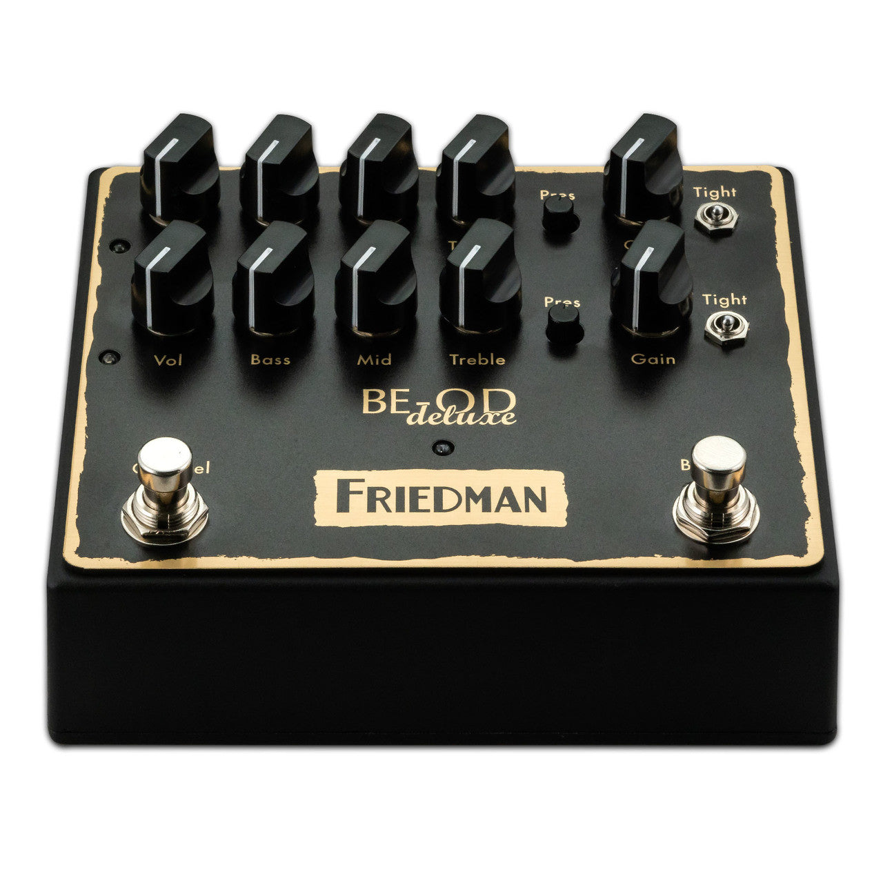 Friedman BE-OD Deluxe dual pushbutton overdrive guitar effects pedal