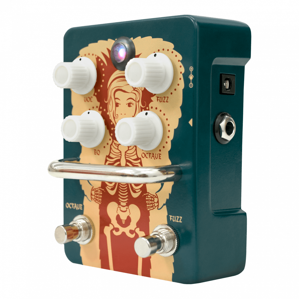 Orange Fur Coat Fuzz overdrive guitar effects pedal