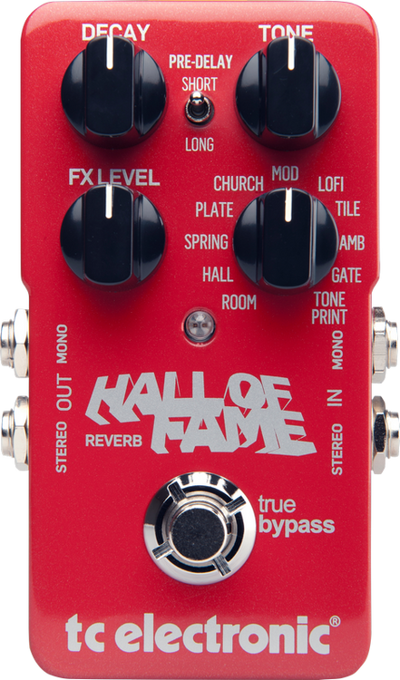 TC Electronics Hall of Fame Reverb guitar effects pedal