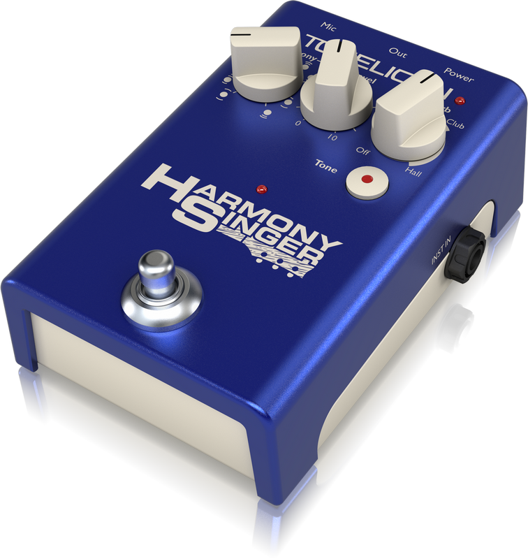 TC Helicon Harmony Singer 2 vocal harmony reverb and tone effects pedal
