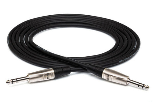Hosa HSS-030 Pro Balanced Interconnect REAN 1/4 in TRS 30 ft to Same