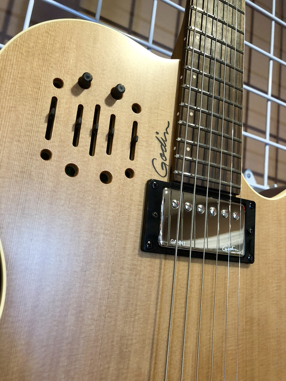 Godin A6 Ultra Natural SG Electric Acoustic guitar with gig bag 030293
