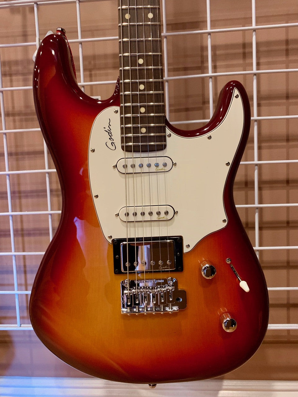 Godin Session Cherry Burst Electric Guitar HG RN with Bag