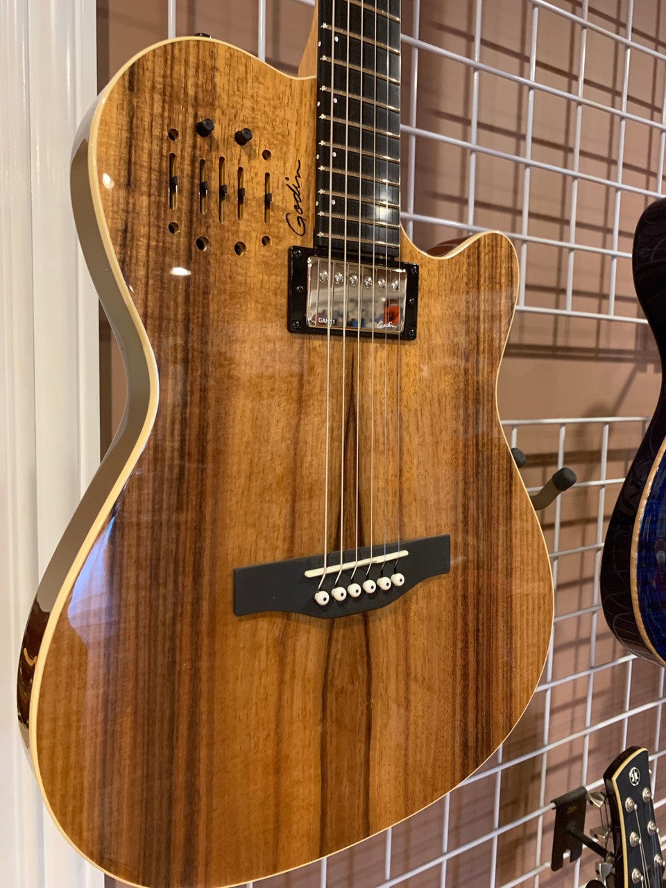 Godin A6 Ultra Koa HG SF acoustic electric guitar with bag Factory Blemished