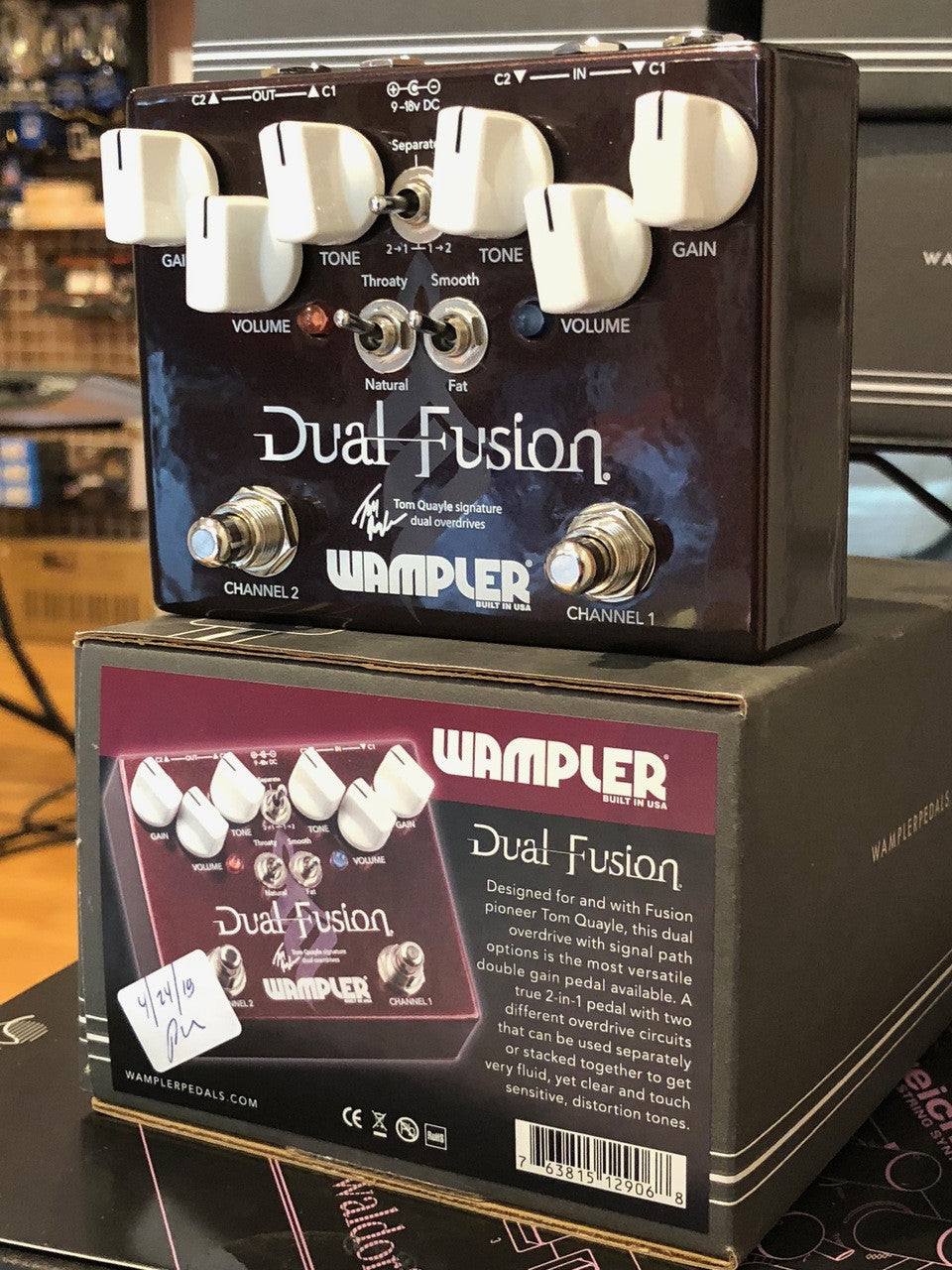 Wampler Tom Quayle Dual Fusion 2 channel overdrive guitar pedal
