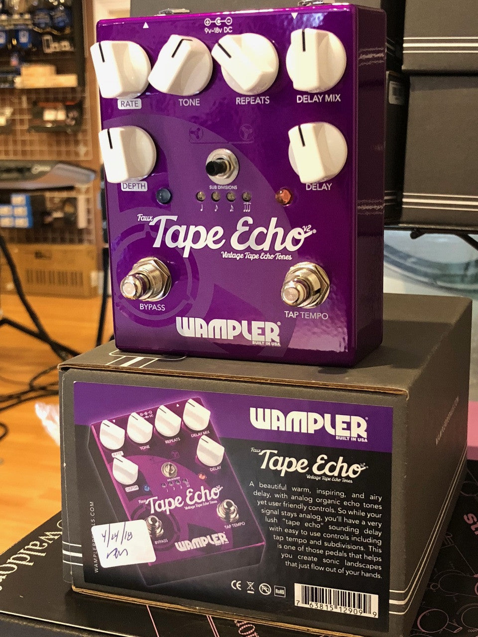 Wampler Faux Tape Echo v2 guitar effects pedal demo
