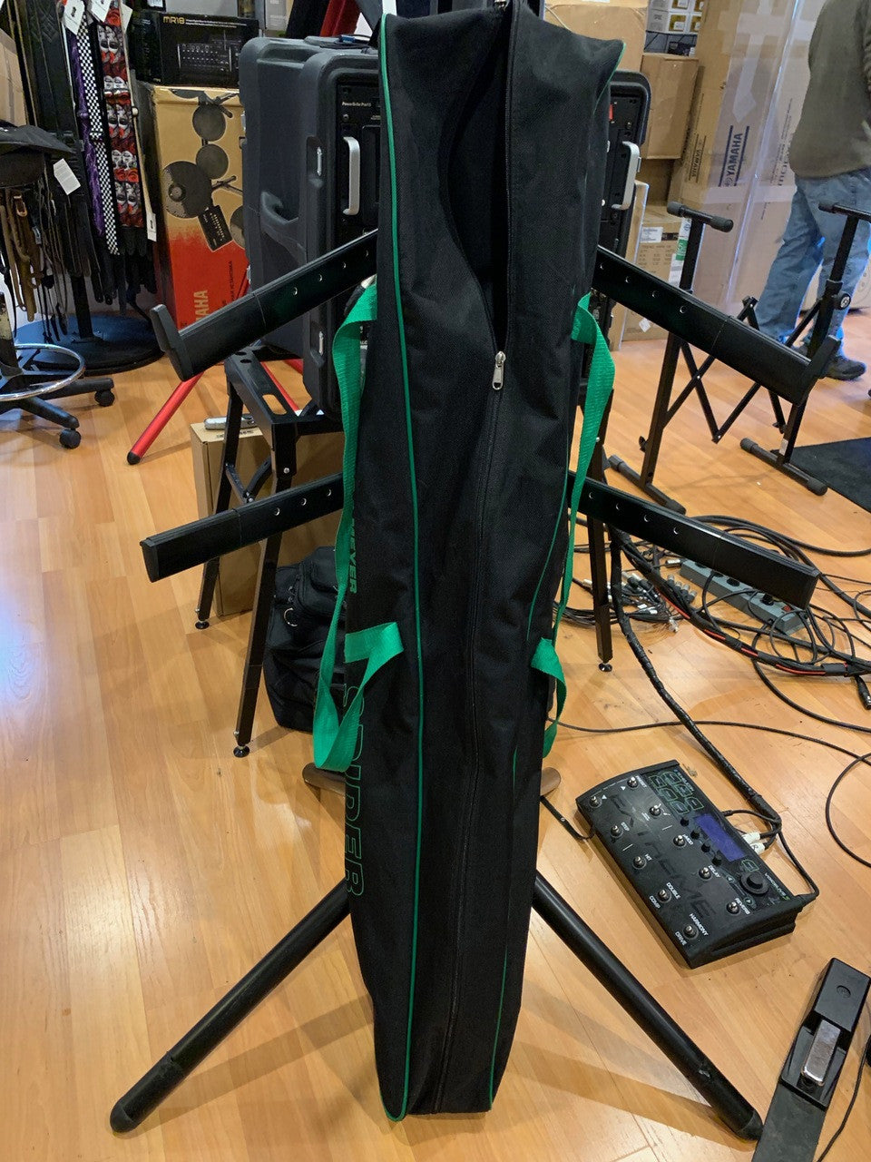 K&M 18860 Keyboard stand black Spider Pro anodized aluminum