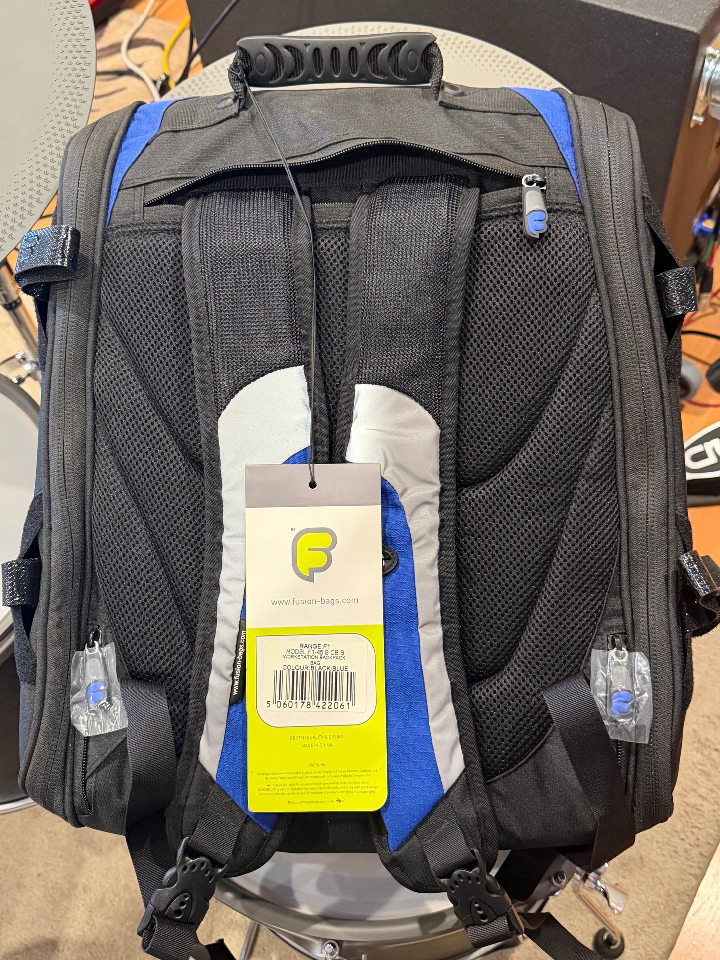 Fusion F1-45 Workstation Backpack – Black/Blue