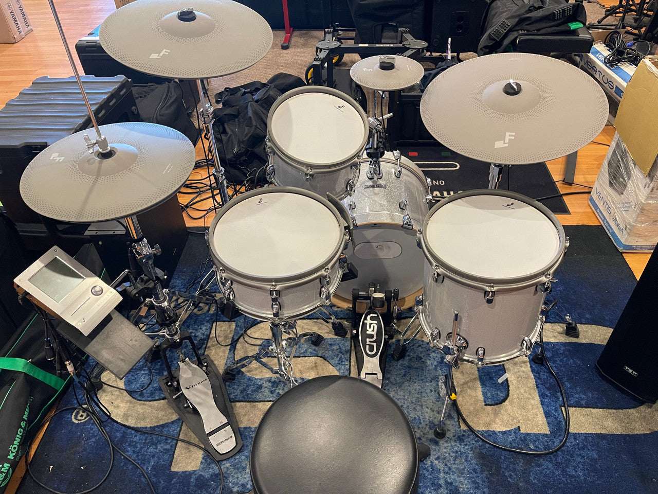 EFNote 5 EFD5 Acoustic Design Electronic Drum Set demo