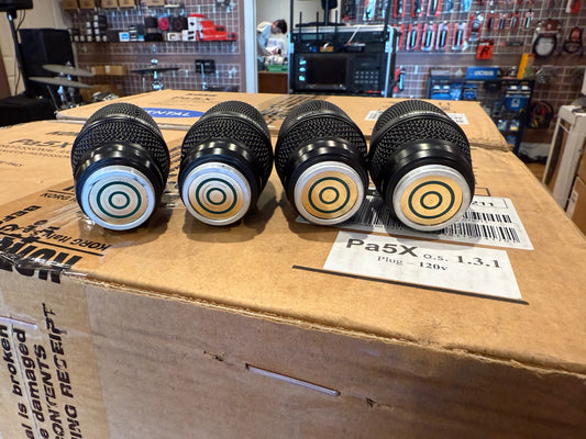 4 Sennheiser MMD 945-1 BK Supercardioid Dynamic Microphone Capsule for Wireless Transmitter with JTS adaptors for Shure