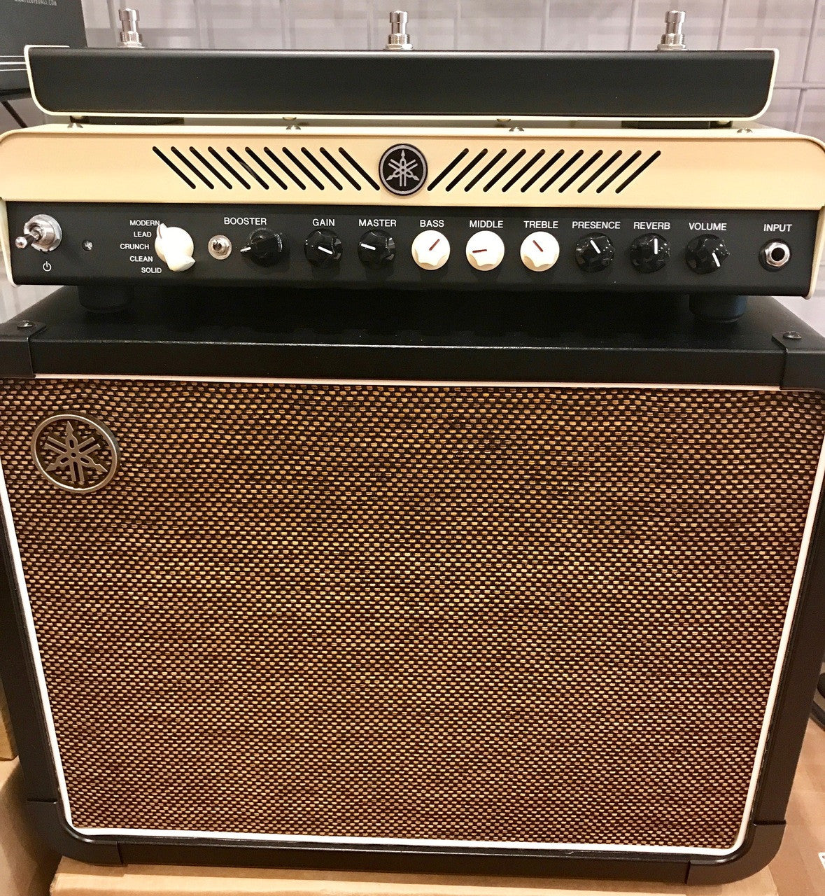 Yamaha THR100H amplifier and THRC112 1x12 Cabinet OB