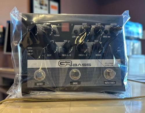 GR Bass Pure Drive Pedal Preamplifier Limited Black Edition open box