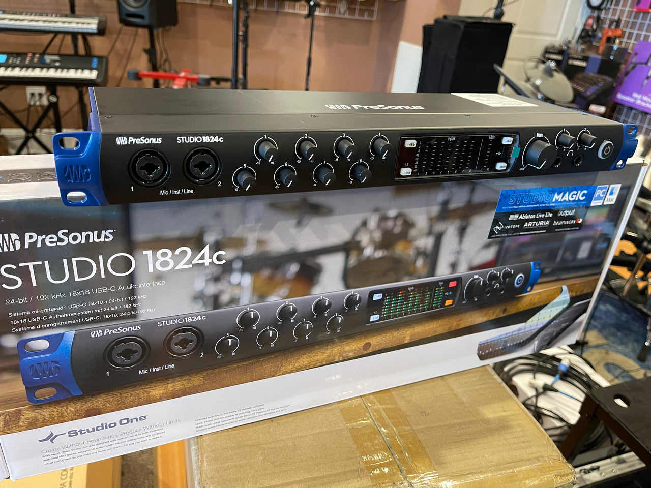 PreSonus Studio 1824c 18x24 USB Type-C Audio/MIDI Interface Display