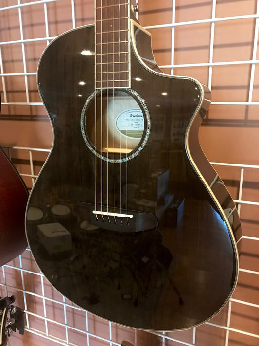 Breedlove Pursuit Concert Trans-Black CE Sitka-Maple Acoustic Electric Guitar LTD
