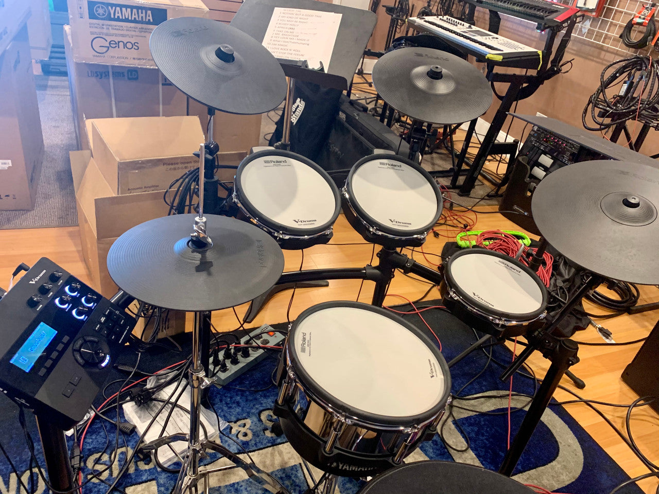 Roland TD-27KV electronic Drum Set used demo