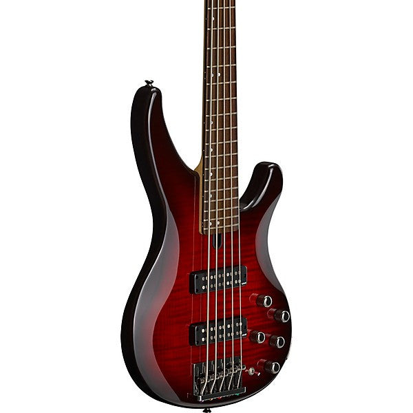 Yamaha TRBX605FM 5-String Electric Bass Dark Red Burst