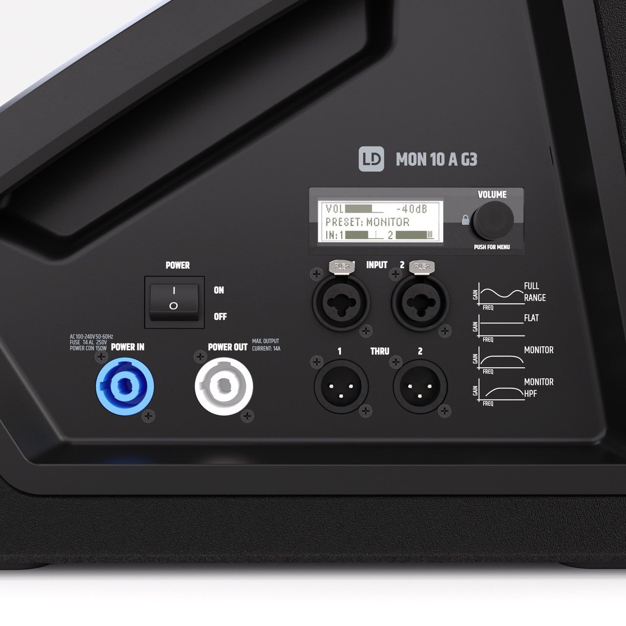 LD Systems MON 10 A G3 1,200W 10-inch Powered Coaxial Stage Monitor