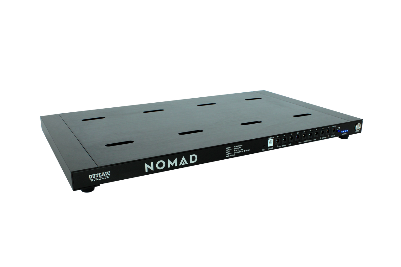 Outlaw Effects Nomad M-128 Rechargeable Powered Pedalboard w/Cables and Bag