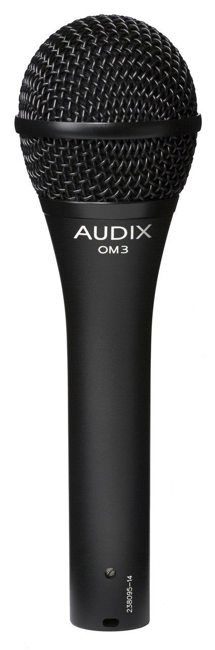 3 Audix OM3 Professional Hypercardioid Dynamic Microphones