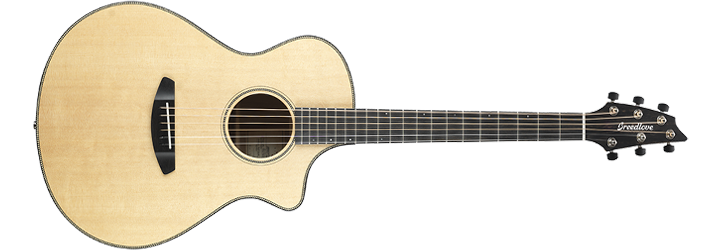 Breedlove Oregon Concert CE Sitka Spruce Myrtlewood Acoustic Electric Guitar with Case