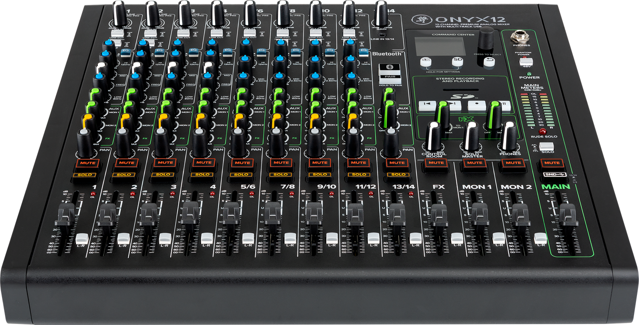 Mackie Onyx12 12-channel Analog Mixer with Multi-Track USB demo