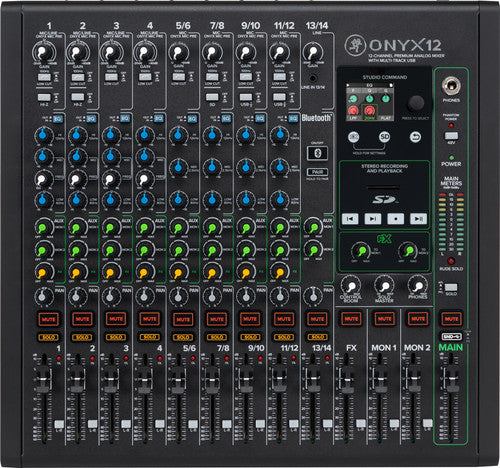 Mackie Onyx12 12-channel Analog Mixer with Multi-Track USB