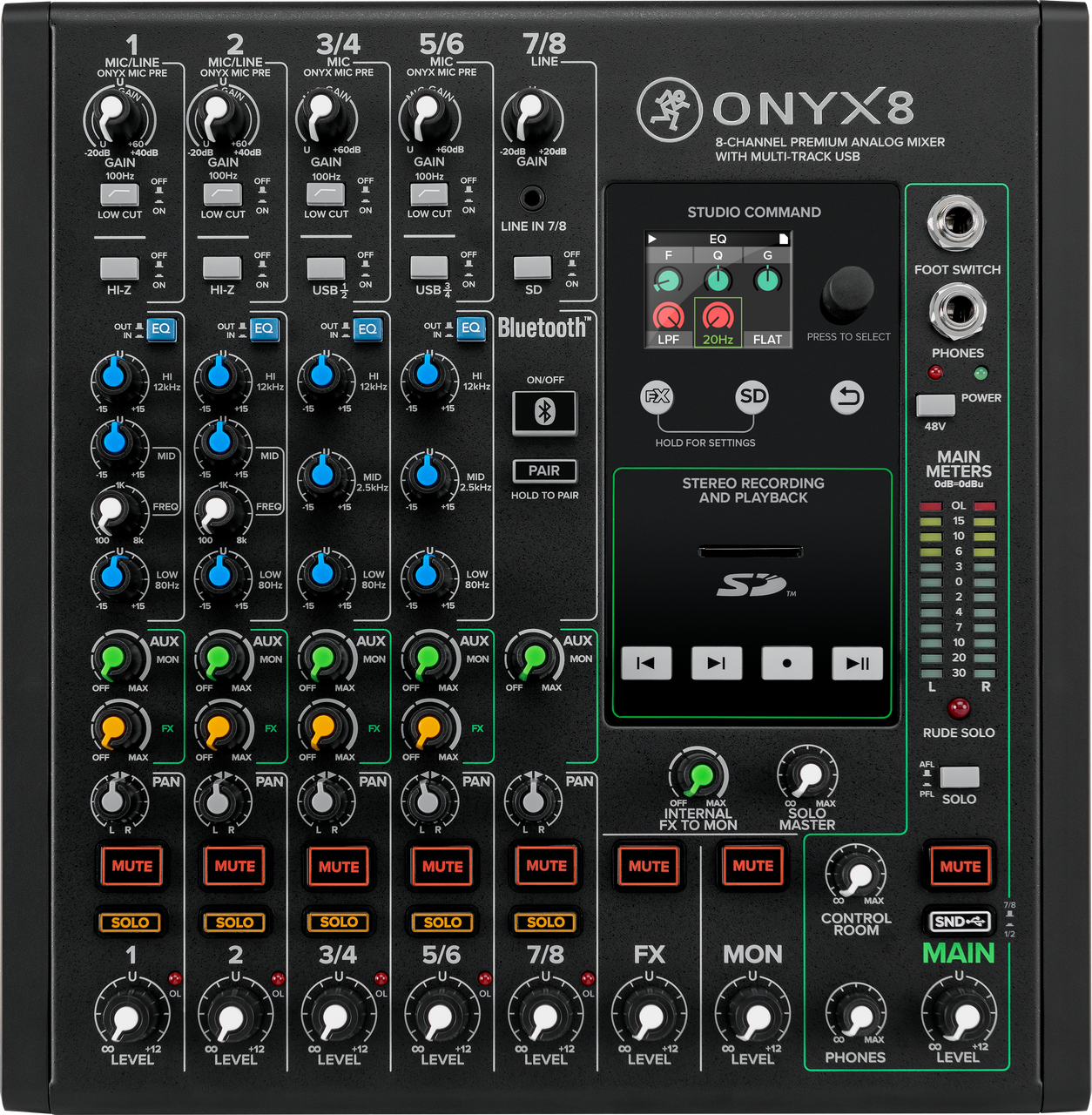 Mackie Onyx8 8-channel Analog Mixer with Multi-Track USB demo