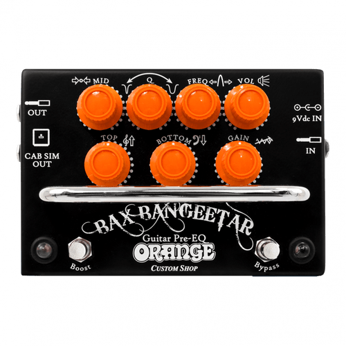 Orange Bax Bangeetar Guitar Pre-EQ Pedal Black